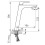 VITTO VL bateria umywalkowa nablatowa, czarna Vitto Black Verdeline Ferro (BVI2LVLBL)