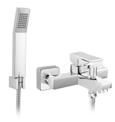 Bateria wannowa z zestawem natryskowym, chrom Zicco Ferro (BZI11)