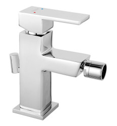 Bateria bidetowa, korek automatyczny z tworzywa, chrom Zicco Ferro (BZI6)