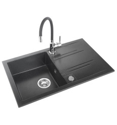 Zestaw zlewozmywak z baterią DRGM48/78HA + BZA4B Mezzo Ii Ferro (DRGM48/78HA-SET1-PL)