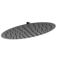 Deszczownica okrągła Slim, 30cm, metal, czarna Slim Ferro (DSN07BL)