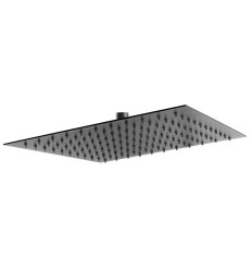 Deszczownica kwadratowa Slim, 30cm, metal, czarna Slim Ferro (DSN08BL)