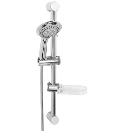 Zestaw natryskowy przesuwny 5-funkcyjny, chrom Emo Ferro (N140B)