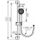 Zestaw natryskowy przesuwny 3-funkcyjny, czarny Horn Ferro (N370BL-B)