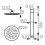 Zestaw natryskowy sufitowy Rotondo 9", chrom Rotondo Ferro (NPT02)