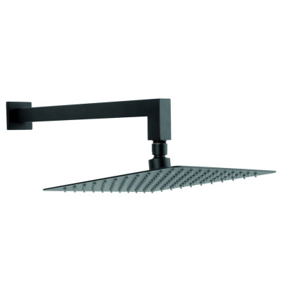 Zestaw natryskowy z deszczownią 250x250mm slim, czarny Ferro (NPT14BL)