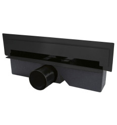 Odpływ ścienny 30cm, czarny Wall Slim Ferro (OLWS1-BL)