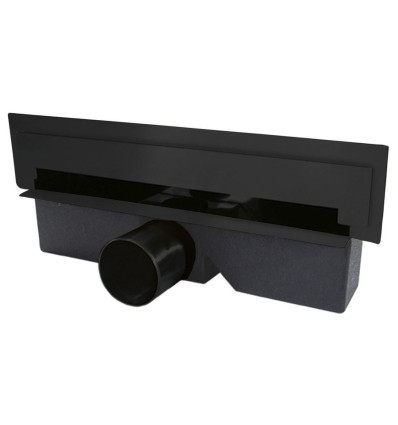 Odpływ ścienny 30cm, czarny Wall Slim Ferro (OLWS1-BL)