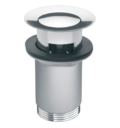 Zawór spustowy z przelewem, click-clack, 5/4", chrom Ferro (S283)