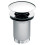 Zawór spustowy z przelewem, click-clack, 5/4", chrom Rotondo Ferro (S285)