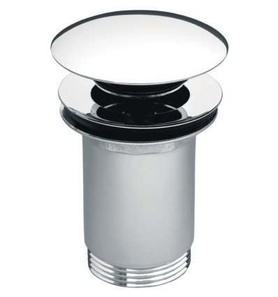 Zawór spustowy bez przelewu, click-clack, 5/4", chrom Rotondo Ferro (S285B)