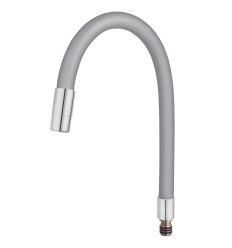 Wylewka Elastico do baterii zlewozmywakowej, srebrna Elastico Ferro (W100S-B)