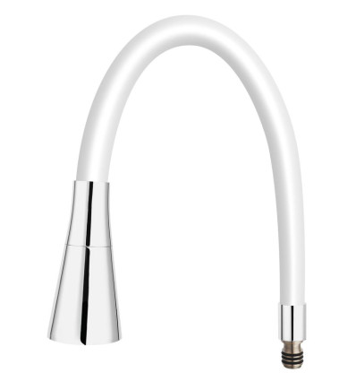Wylewka Elastico II do baterii zlewozmywakowej, biała Elastico Ii Ferro (W101W-B)