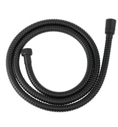 Wąż natryskowy w oplocie metalowym L - 150cm, czarny Ferro (W33)