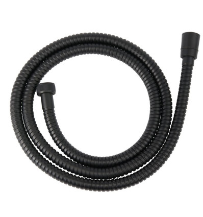 Wąż natryskowy w oplocie metalowym L - 150cm, czarny Ferro (W33)