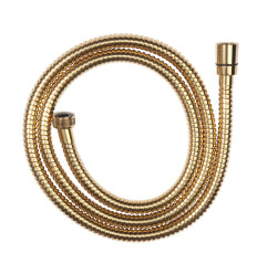 Wąż natryskowy w oplocie metalowym L - 150cm, złoty Ferro (W35)