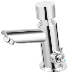 Bateria umywalkowa czasowa z regulacją temperatury, chrom Presstige Pro Ferro (Z501R)