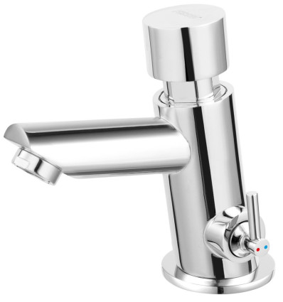 Bateria umywalkowa czasowa z regulacją temperatury, chrom Presstige Pro Ferro (Z501R)