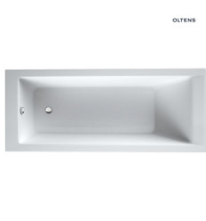 Zestaw wanna prostokątna 150x70 cm z kompletem odpływowo-przelewowym Fusa Langfoss Oltens (10002000 + 03002100)