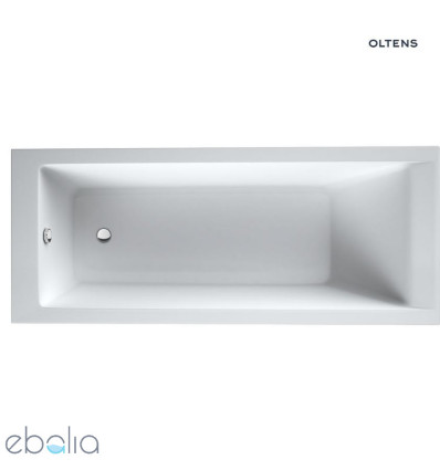 Zestaw wanna prostokątna 150x70 cm z kompletem odpływowo-przelewowym Fusa (10002000, 03002100) Langfoss Oltens (lpzestaw1424)