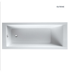 Zestaw wanna prostokątna 170x70 cm z kompletem odpływowo-przelewowym Fusa (10004000, 03002100) Langfoss Oltens (lpzestaw1413)