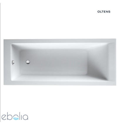 Zestaw wanna prostokątna 170x70 cm z kompletem odpływowo-przelewowym Fusa (10004000, 03002100) Langfoss Oltens (lpzestaw1413)