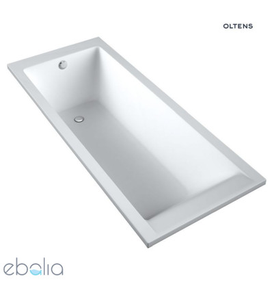Zestaw wanna prostokątna 170x75 cm z kompletem odpływowo-przelewowym Fusa Langfoss Oltens (10005000 + 03002100)