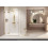 Kabina prysznicowa 100x75 Essenza Pro Brushed Gold KDJ Radaway (10097100-99-01L + 10098075-01-01)