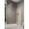 Kabina prysznicowa 80x80 Essenza Pro Brushed Copper KDD Radaway (10096080-93-01L + 10096080-93-01R)