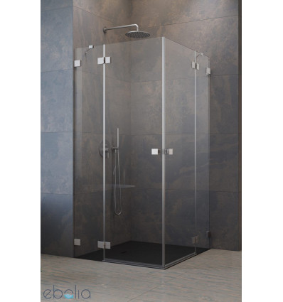 Kabina prysznicowa 80x100 Essenza Pro Brushed Nickel KDD Radaway (10096080-91-01L + 10096100-91-01R)