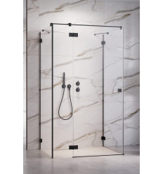 Kabina prysznicowa 80x70 Essenza Pro Black KDJ+S Radaway (10097380-54-01L + 10098070-01-01 + 10098070-01-01)