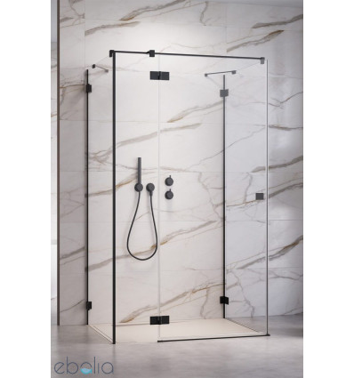 Kabina prysznicowa 80x70 Essenza Pro Black KDJ+S Radaway (10097380-54-01L + 10098070-01-01 + 10098070-01-01)
