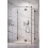 Kabina prysznicowa 80x70 Essenza Pro Black KDJ+S Radaway (10097380-54-01L + 10098070-01-01 + 10098070-01-01)
