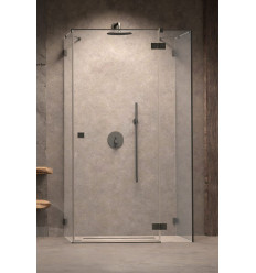 Kabina prysznicowa 80x100 Essenza Pro Brushed GunMetal KDJ+S Radaway (10097380-92-01R + 10098100-01-01 + 10098100-01-01)