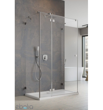 Kabina prysznicowa 80x90 Essenza Pro Brushed Nickel KDJ+S Radaway (10097380-91-01L + 10098090-01-01 + 10098090-01-01)