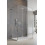 Kabina prysznicowa 110x100 Essenza Pro Brushed Nickel KDJ+S Radaway (10097311-91-01L + 10098100-01-01 + 10098100-01-01)