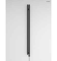 Grzejnik łazienkowy 180x9,5 cm elektryczny czarny mat Stang (e) Oltens (55110300)