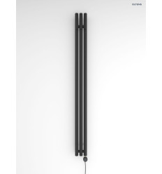 Grzejnik łazienkowy 180x15 cm elektryczny czarny mat Stang (e) Oltens (55111300)