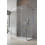 Kabina prysznicowa 110x70 Essenza Pro Brushed Nickel KDJ+S Radaway (10097311-91-01R + 10098070-01-01 + 10098070-01-01)