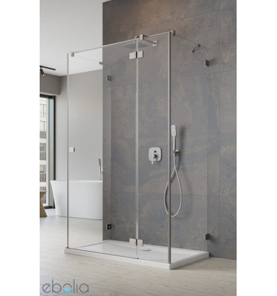 Kabina prysznicowa 120x100 Essenza Pro Brushed Nickel KDJ+S Radaway (10097312-91-01R + 10098100-01-01 + 10098100-01-01)