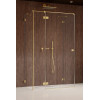 Kabina prysznicowa 90x90 Essenza Pro Brushed Gold KDJ+S Radaway (10097390-99-01L + 10098090-01-01 + 10098090-01-01)