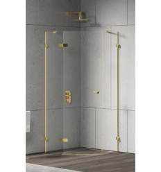 Kabina prysznicowa pięciokątna 90x90 Eventa Gold Shine New Trendy (EXK-4834)