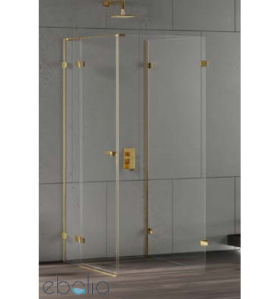 Kabina przyścienna 80x80 Eventa Gold Shine New Trendy (EXK-4816)