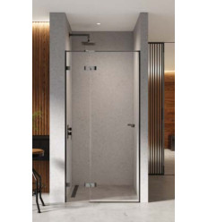 Drzwi wnękowe 80 lewe Eventa Black Chrome New Trendy (EXK-6127)