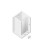 Drzwi wnękowe 80 lewe Eventa Black Chrome New Trendy (EXK-6127)