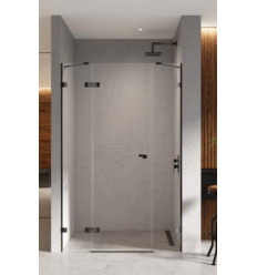 Drzwi wnękowe 110 lewe Eventa Black Chrome New Trendy (EXK-6137)