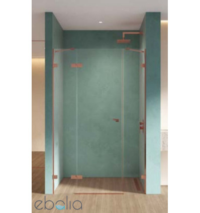 Drzwi wnękowe 110 lewe Eventa Black Chrome New Trendy (EXK-6137)