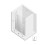 Drzwi wnękowe 110 lewe Eventa Black Chrome New Trendy (EXK-6137)