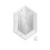 Kabina prostokątna 80x70 Eventa Black Chrome New Trendy (EXK-6145)