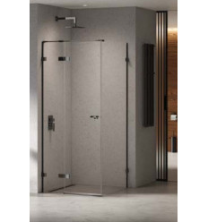 Kabina prostokątna 80x70 Eventa Black Chrome New Trendy (EXK-6145)